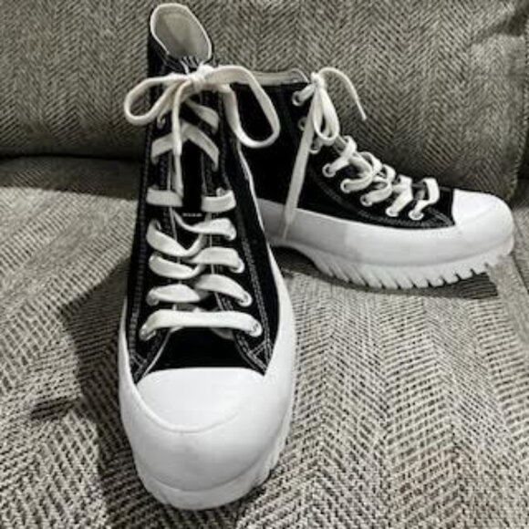 Converse Chuck Taylor All Star Lugged 2.0 Unisex Black White 8.5 Men /10.5 Women - Picture 6 of 8